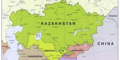 Özbekistan, Rusya harita