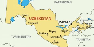 Özbekistan haritası başkenti 